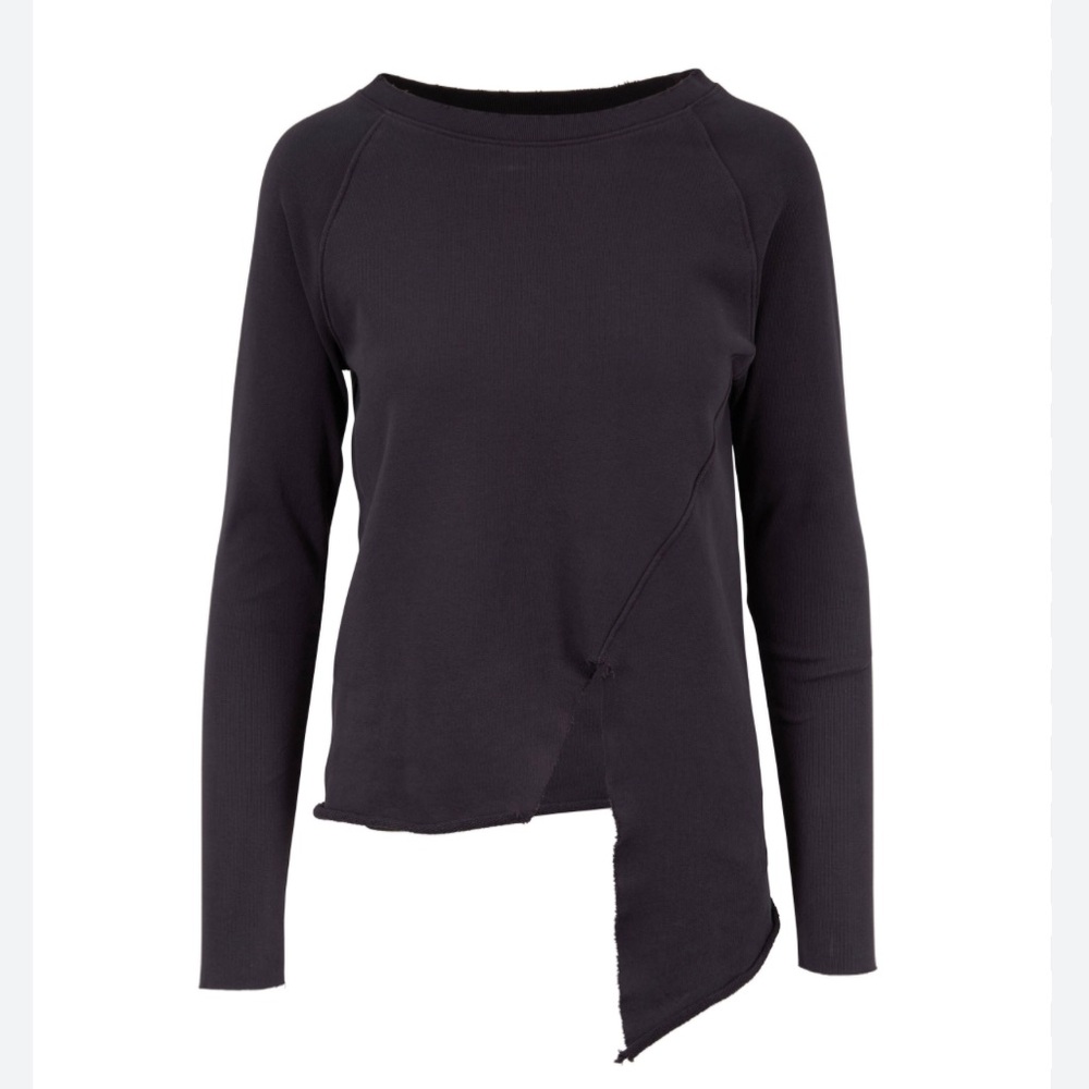 Frank & Eileen navy asymmetrical hem sweatshirt in great shape, size large